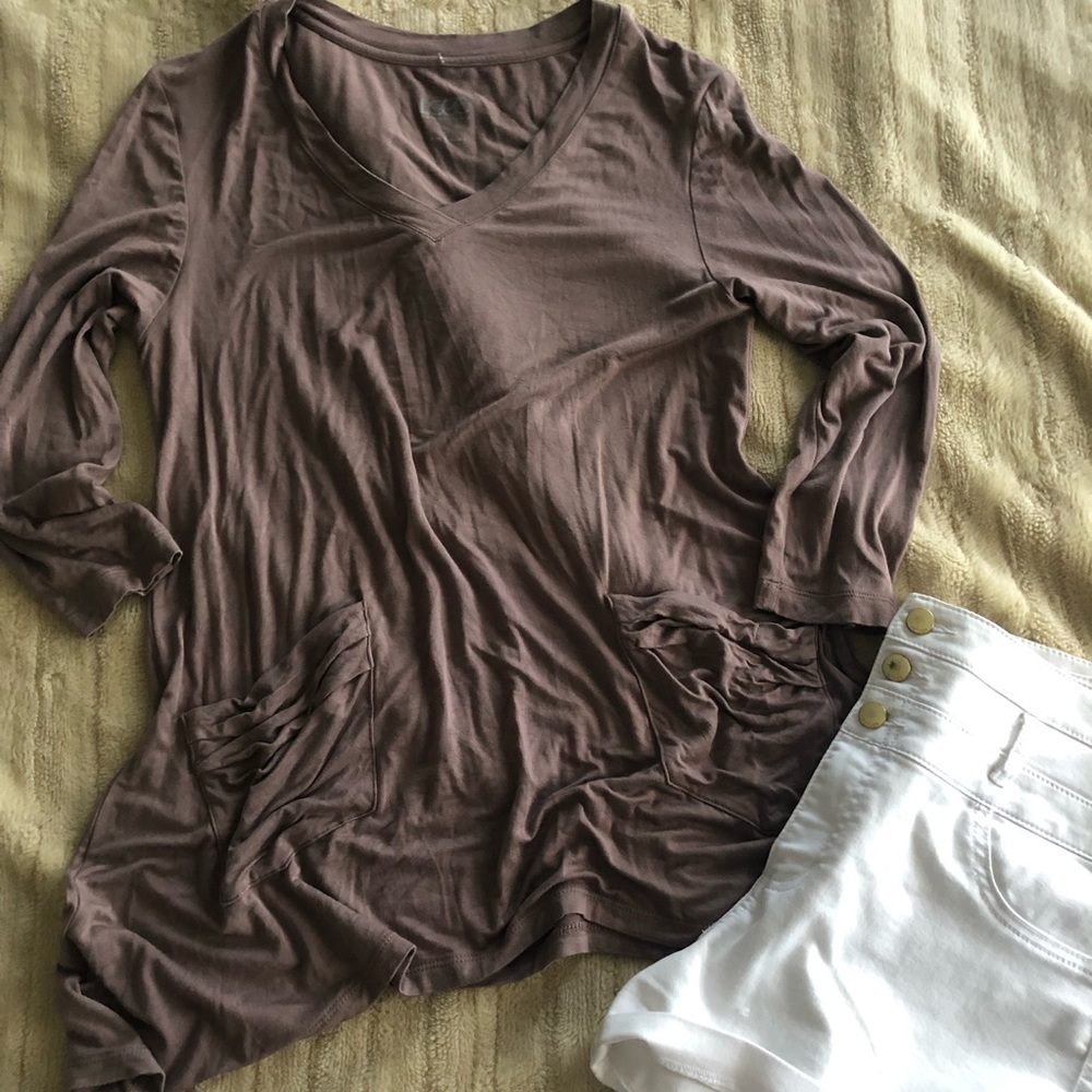 LOGO by Lori Goldstein pocketed tunic